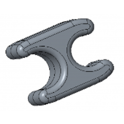H-shaped thread buckle (black)