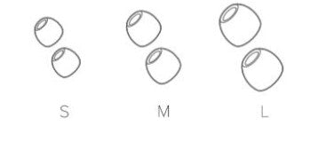 Embouts silicone Harman Kardon FLY TWS (R21-4)