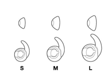Embouts silicone + Manchons JBL Reflect Contour 2