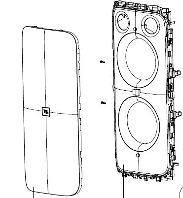 Grille avant JBL Partybox 310 (H19)