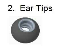 Embouts silicone  JBL Reflect mini NC (R20-6)