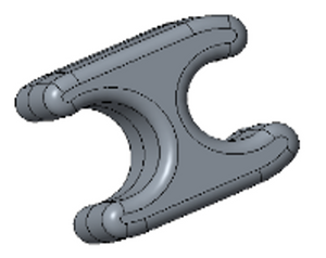 H-shaped thread buckle (black)