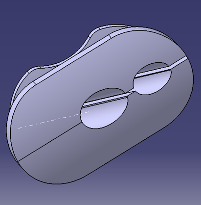 TWO-HOLE PLUG OF STEM