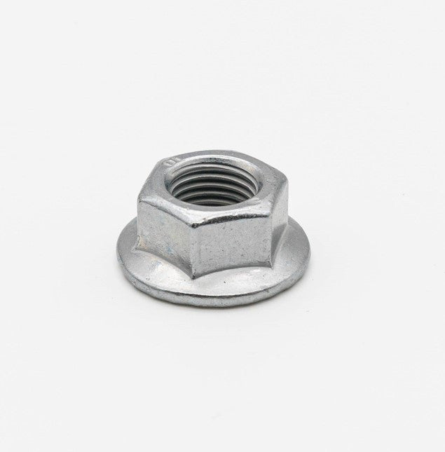 Flange nut M12X1.25 zinc-plated nickel alloy