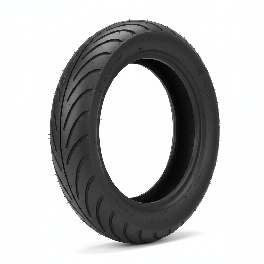Pneu extérieur NAVEE V50 V50i Pro – vue 3/4 détail sculpture et flanc