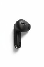 Écouteur gauche noir JBL Tune Flex 2 – Vue profil fond blanc studio