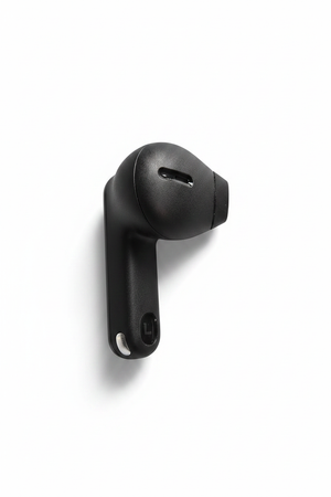 Écouteur gauche noir JBL Tune Flex 2 – Vue profil fond blanc studio