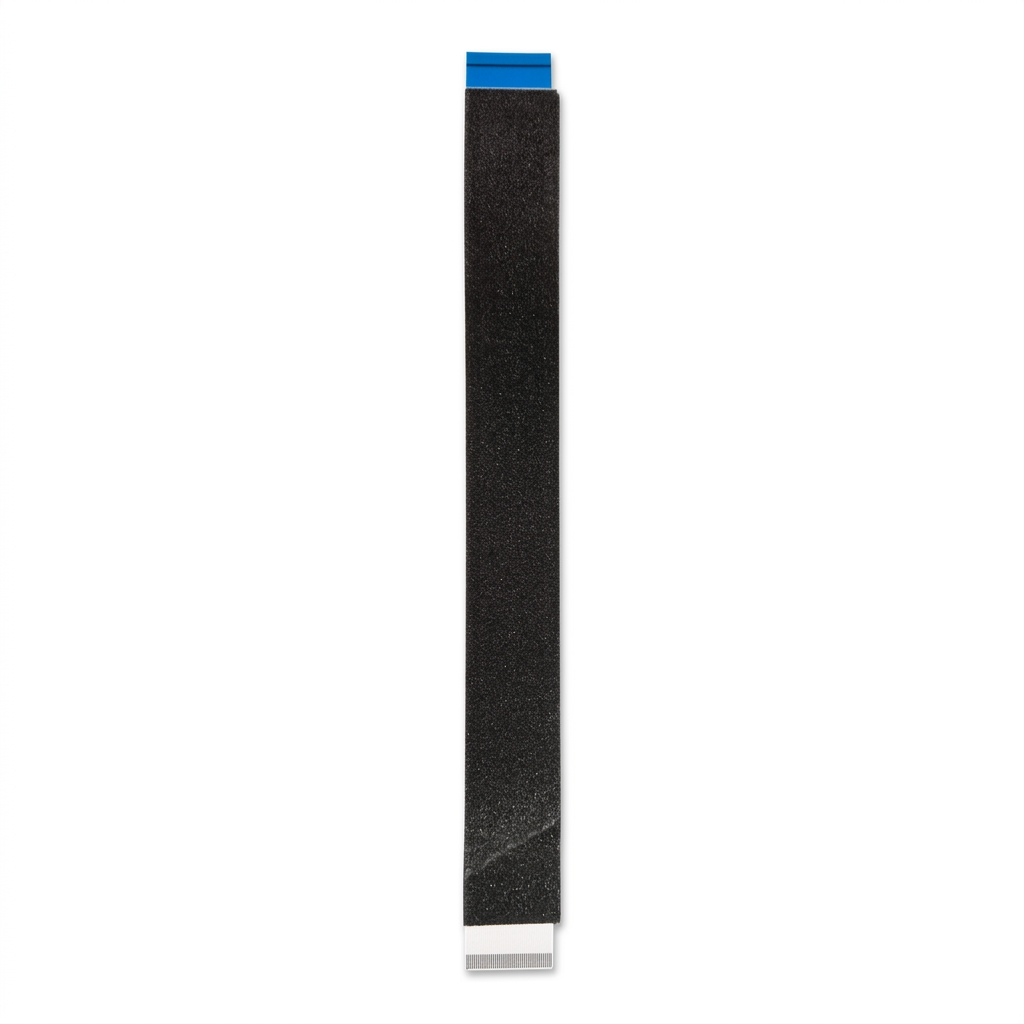 Nappe FFC, face opposée sur fond blanc
